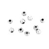 perles Intercalaire Rondes 6 mm Acier Inoxydable 304
