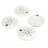 Pendentifs Médaillon Soleil 12mm – Métal Argent Antique