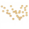 PS110210545 PAX 10 Perles Intercalaires, Rondelles 3 mm, Cuivre Plaqué Or 18KT