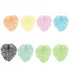 PS11708859 PAX 2 pendentifs filigrane, Feuille de Monstera Dentelle 49 mm Coloris Vert pastel