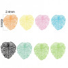 PS11708859 PAX 2 pendentifs filigrane, Feuille de Monstera Dentelle 49 mm Coloris Vert pastel