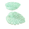 PS11708859 PAX 2 pendentifs filigrane, Feuille de Monstera Dentelle 49 mm Coloris Vert pastel