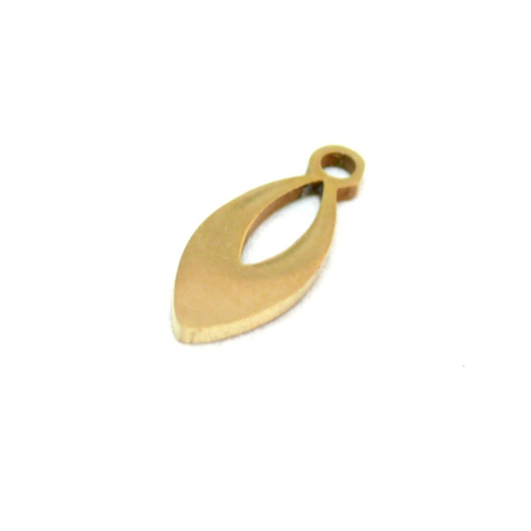 Pendentif Marquise 14.5mm – Acier Inoxydable Doré