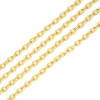 Chaine maille 3 par 2 mm métal coloris Doré