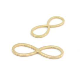 Pendentifs Connecteurs Infini 21 mm Doré en Acier Inoxydable 304 pour bijoux raffinés
