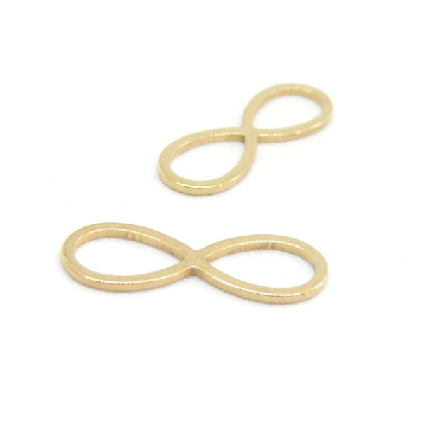 Pendentifs Connecteurs Infini 21 mm Doré en Acier Inoxydable 304 pour bijoux raffinés