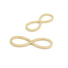Pendentifs Connecteurs Infini 21 mm Doré en Acier Inoxydable 304 pour bijoux raffinés