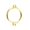 PS11696082 – Lot de 4 pendentifs anneaux connecteur fermé rond 33mm – Métal Doré