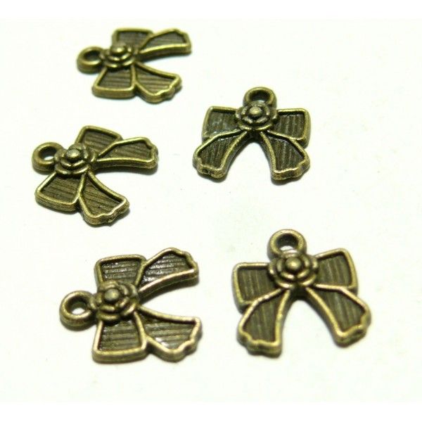 Apprêt bijoux 50 petits noeuds ref OB4952 Bronze 