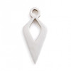 Pendentifs Géométrique Losange 15 mm, Acier Inoxydable coloris Argenté