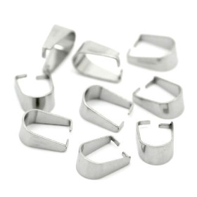 Bélières attache pendentif  8 par 6 mm Acier Inoxydable 304