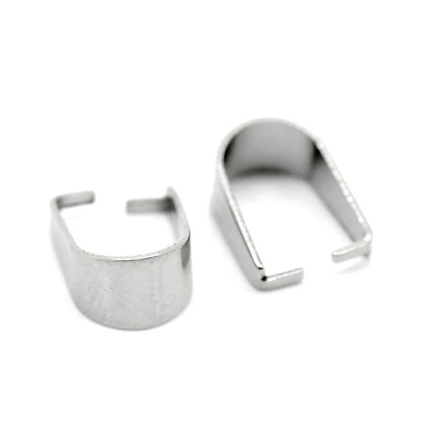 Bélières attache pendentif  7 par 5 mm Acier Inoxydable 304