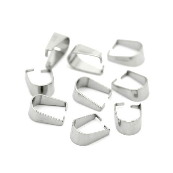 Bélières attache pendentif  7 par 5 mm Acier Inoxydable 304