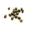 Perles intercalaires forme Géométrique à facettes 4 mm metal couleur BRONZE