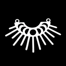 PS11760825 – Lot de 1 Pendentif Connecteur Géométrique 36mm – Acier Inoxydable Argenté