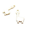 PS110101073 – Lot de 2 ou 5 Pendentifs Lama Blanc Émaillé 32mm – Métal Doré