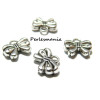 Apprêt bijoux: 25 petits noeuds PZN29016 viel argent 
