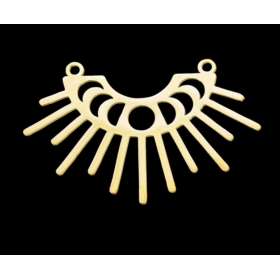 Pendentif - Connecteur Géométrique- 36 mm - Doré en Acier Inoxydable  - pour bijoux raffinés