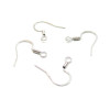 supports de Boucle d'oreille crochet 18 mm en Acier Inoxydable Chirurgical 316