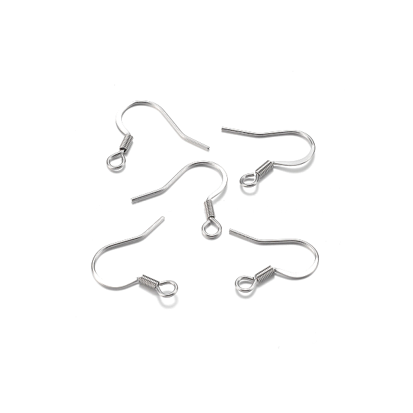 Supports de Boucle d'oreille crochet 18 mm en Acier Inoxydable Chirurgical 316
