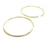 Support bracelet Jonc avec petit anneau 55mm Laiton couleur Or Clair