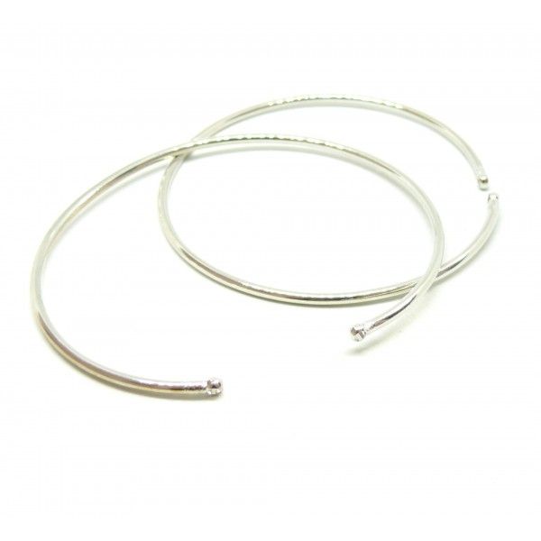 BN1129449BIS PAX 1 Support bracelet Jonc avec petit anneau 65mm Laiton couleur Argent Platine