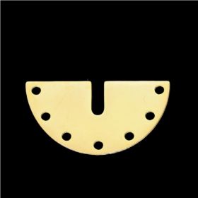 PS11760786 – Lot de 1 Pendentif Multi-connecteur Demi-Cercle 24mm – Acier Inoxydable 304 Doré