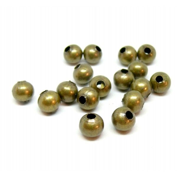 160127172749-8BR PAX 100 perles intercalaires 8mm metal couleur Bronze