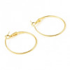 Boucles d’oreille Dormeuses Créoles 35mm – Cuivre Doré à l'or fin 18K