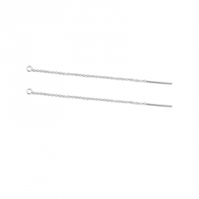 Chaines pour boucle d'oreille 8 cm, Acier Inoxydable 304 Argenté