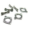 Apprêt bijoux  25 sets 2Y1203 magnifique  fermoirs  VA