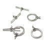 2A5738 PAX 20 sets fermoirs T toggle couleur Argent Antique 2A5746