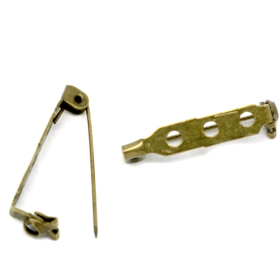 Supports de Broches avec Plateau 26.5mm – Métal Coloris Bronze