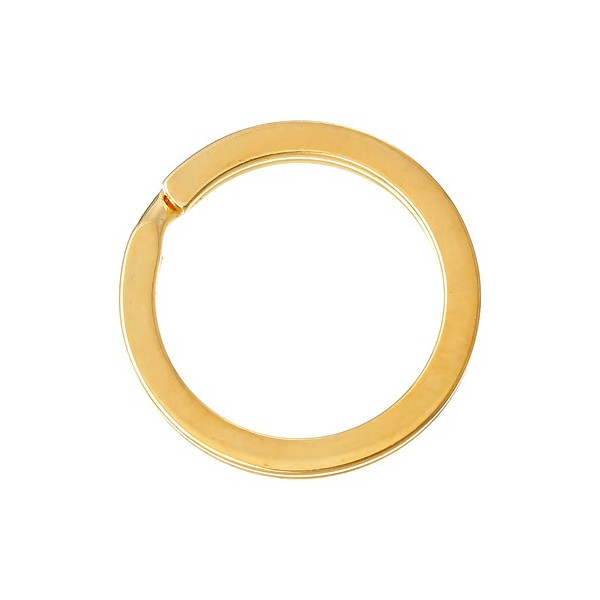 Anneaux Porte Cles, Porte Clefs 25mm Métal couleur Doré