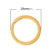 Anneaux Porte Cles, Porte Clefs 25mm Métal couleur Doré