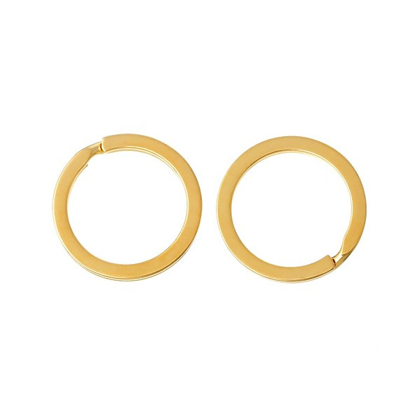 Anneaux Porte Cles, Porte Clefs 25mm Métal couleur Doré