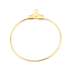 Boucles d'oreilles Créoles Cintres 20mm métal Doré