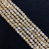 BU1122021411011A Lot de 20 cm de perles de nacre véritable Beige Crème Rondes 3 mm