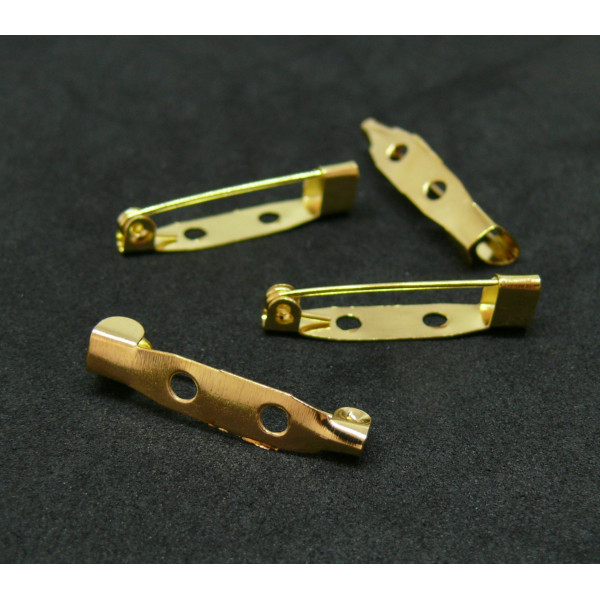 Supports de Broches Plateau 25 mm, métal finition Doré