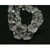 Lot de 2 perles forme Géométrique  style GLAÇON 18mm CRISTAL de ROCHE GRADE AAA