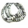 Lot d'environ 10 cm de perles Rondelles 8 par 5mm Jaspe Toile Araignée