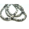 Perles Rondelles 8 par 5mm, Jaspe Toile Araignée