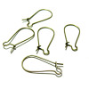 Boucles d'oreille Dormeuses boucle 24 par 11mm couleur Bronze