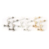 Boucles d'oreille Clip à vis avec attache – Cuivre Argent Vif
