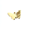 Pendentif Papillon 18 mm – Acier Inoxydable 304 – Finition Dorée