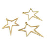 Pendentif Grande Étoile 33 mm, Acier Inoxydable finition Doré