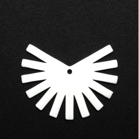 Breloques -Géométrique - 33mm - Argenté en Acier Inoxydable - Placage Ionique