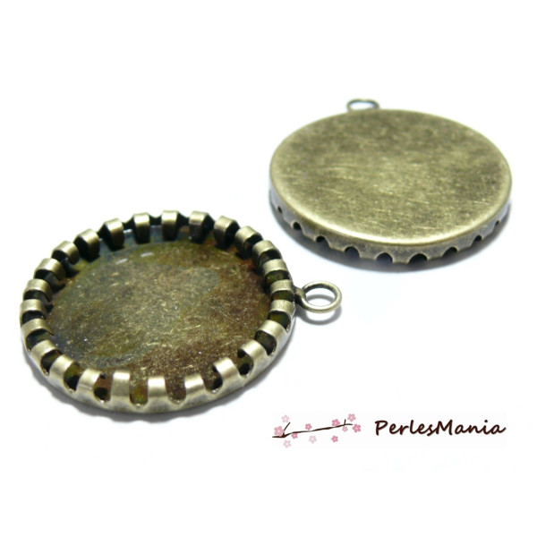 Pendentifs Rouleau Bronze 16mm pour Cabochon