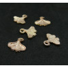 pendentifs Feuille Ginkgo biloba 13mm métal finition Or Clair