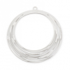 Pendentifs, estampes filigrane, Cercle 30 mm coloris Argent Platine